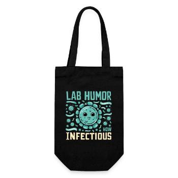 Microbiologist Microbiology Lab Staph Biology - Geschenkbeutel für Flaschen - Schwarz - Vorne