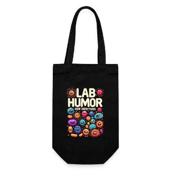 Microbiologist Microbiology Lab Staph Biology - Gift Bag for Bottles - black - Front