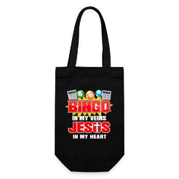 Joueur de bingo Jésus Foi Chrétien - Sac à bouteille - noir - Devant