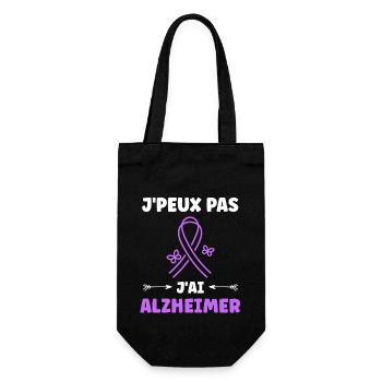 Sensibilisation à la maladie d’Alzheimer - Sac à bouteille - noir - Devant