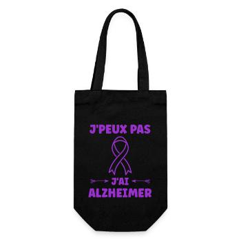 Sensibilisation à la maladie d’Alzheimer - Sac à bouteille - noir - Devant