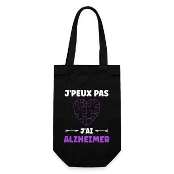 Sensibilisation à la maladie d’Alzheimer - Sac à bouteille - noir - Devant
