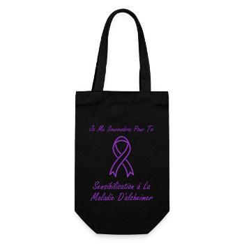 Sensibilisation à la maladie d’Alzheimer - Sac à bouteille - noir - Devant