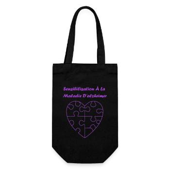 Sensibilisation à la maladie d’Alzheimer - Sac à bouteille - noir - Devant