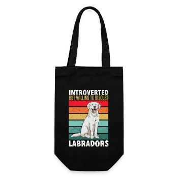 Labrador Retriever blanc Labrador Labrador blanc - Sac à bouteille - noir - Devant
