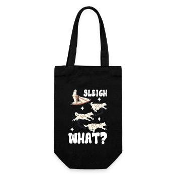 Sledding Sled dogs - Gift Bag for Bottles - black - Front