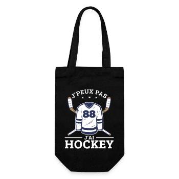 Je Peux pas j'ai Hockey joueur Hockeyeur Drôle - Sac à bouteille - noir - Devant