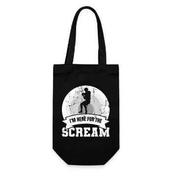 I'm Here For The Scream - Geschenkbeutel für Flaschen - Schwarz - Vorne
