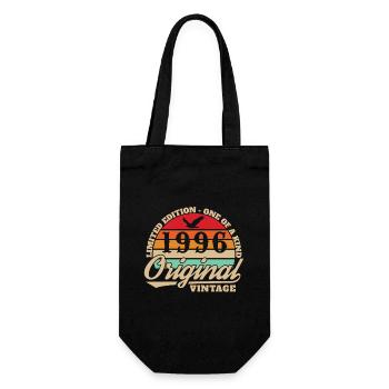 30 Years 1996 Vintage Retro Birthday Gift - Gift Bag for Bottles - black - Front