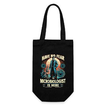Microbiologist Microbiology Lab Staph Biology - Gift Bag for Bottles - black - Front