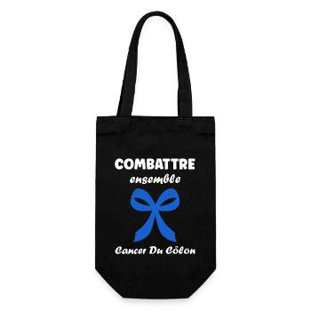 Sensibilisation au cancer du côlon - Sac à bouteille - noir - Devant