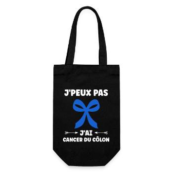 Sensibilisation au cancer du côlon - Sac à bouteille - noir - Devant