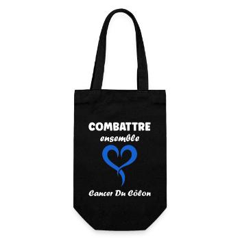 Sensibilisation au cancer du côlon - Sac à bouteille - noir - Devant