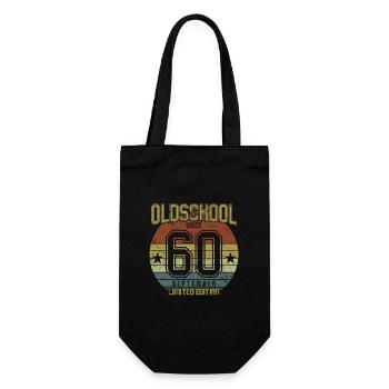 September 1960 - Birthday in September Oldschool - Gift Bag for Bottles - black - Front