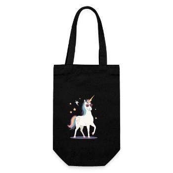 Licorne Maman Drôle Et Élégant Licorne Femme - Sac à bouteille - noir - Devant
