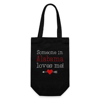 Someone In Alabama Loves Me - Gift Bag for Bottles - black - Front