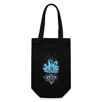 Crystal Healing Crytal Crystals and Stones - Gift Bag for Bottles - black - Front