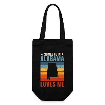 Someone In Alabama Loves Me - Gift Bag for Bottles - black - Front