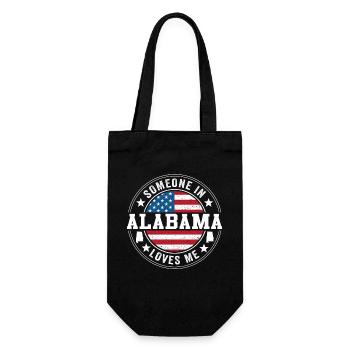 Someone In Alabama Loves Me - Gift Bag for Bottles - black - Front