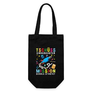 Bye Bye Kindergarten Mission School Starts - Gift Bag for Bottles - black - Front