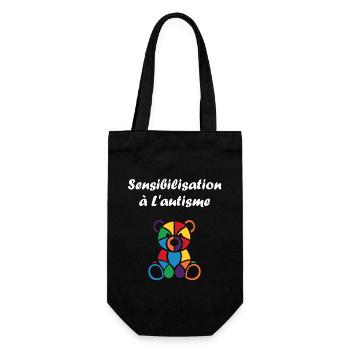 Animal Sensibilisation à l'autisme - Sac à bouteille - noir - Devant