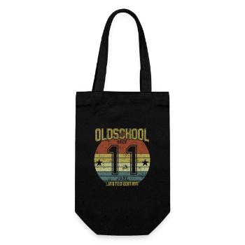 June 2011 - Geburtstag im Juni Oldschool - Geschenkbeutel für Flaschen - Schwarz - Vorne