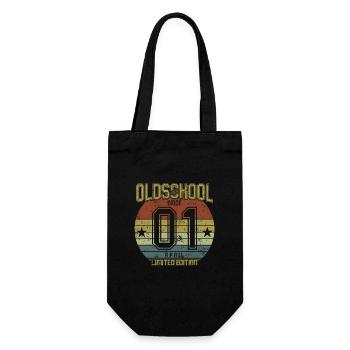 April 2001 - Birthday in April Oldschool - Gift Bag for Bottles - black - Front