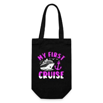 My First Cruise Family Vacation - Fun - Gift Bag for Bottles - black - Front