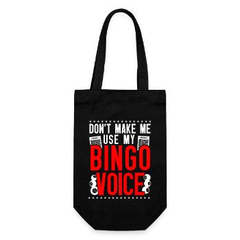 Bingo Player Don't Make Me Use My - Geschenkbeutel für Flaschen - Schwarz - Vorne