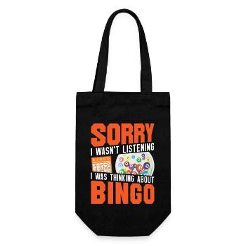 Bingo Player Sorry I Wasn't - Gift Bag for Bottles - black - Front