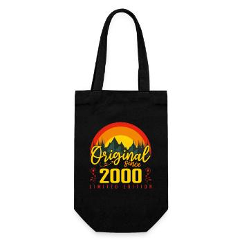 Geburtstag 2000 Geschenk 2000 Geburtstag - Geschenkbeutel für Flaschen - Schwarz - Vorne