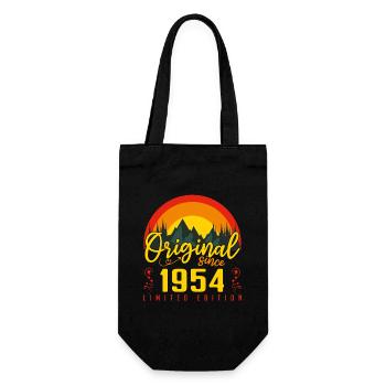 1954 Birthday Gift 1954 Anniversary - Gift Bag for Bottles - black - Front