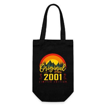 2001 Birthday Gift 2001 Birthday - Gift Bag for Bottles - black - Front