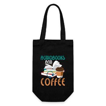 Brewed Tales : immergé dans les livres audio et le café - Sac à bouteille - noir - Devant
