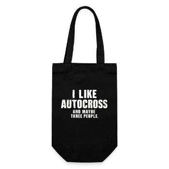 Drôle d’Autocross J’aime l’Autocross et trois personnes - Sac à bouteille - noir - Devant
