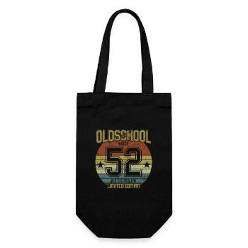 December 1952 - Geburtstag im Dezember Oldschool - Geschenkbeutel für Flaschen - Schwarz - Vorne