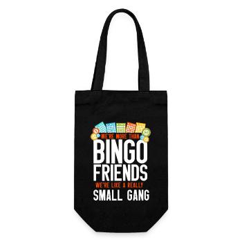 Bingo Player Friends Besties - Geschenkbeutel für Flaschen - Schwarz - Vorne