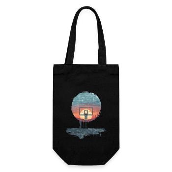Urban Sunset Basketball Motif - Gift Bag for Bottles - black - Front