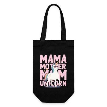 Licorne Maman Licornes Aimant Drôle Élégant - Sac à bouteille - noir - Devant