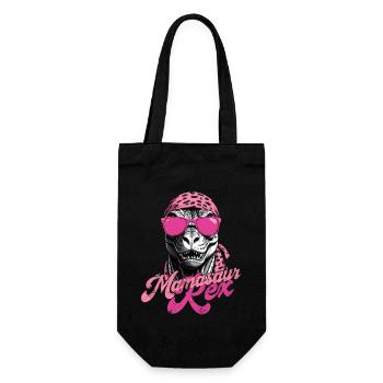 Mamasaur Rex Funny Dinosaur Mother Style - Gift Bag for Bottles - black - Front