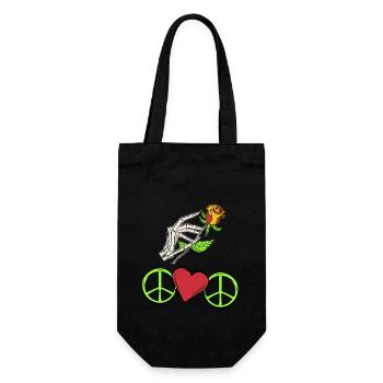 Peace Symbol of Peace - Gift Bag for Bottles - black - Front