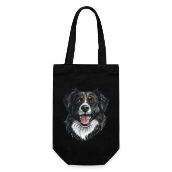 Stabyhoun | Illustration de dessin animé - Sac à bouteille - noir - Devant