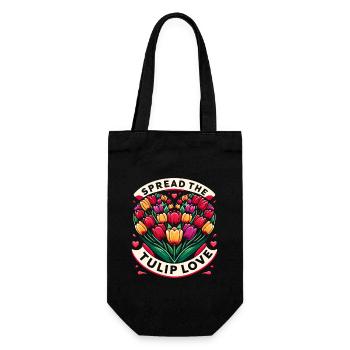Tulipes Tulipe Blossom Oui, je parle de tulipes - Sac à bouteille - noir - Devant