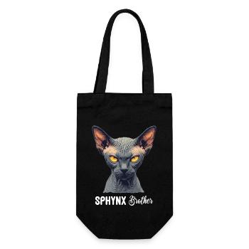Sphynx Kitten Sphynx Cat - Gift Bag for Bottles - black - Front