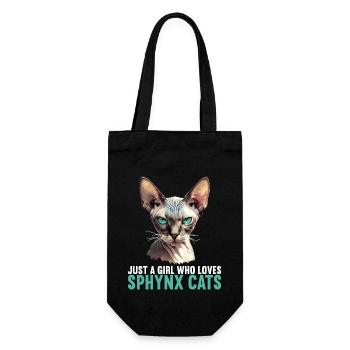 Sphynx Kitten Sphynx Cat - Gift Bag for Bottles - black - Front