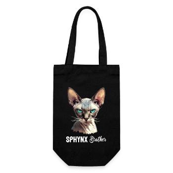 Sphynx Kitten Sphynx Cat - Gift Bag for Bottles - black - Front