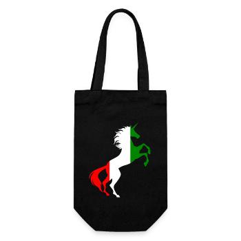 Licorne Hongrie Drapeau T-Shirt Licorne Magique Humour - Sac à bouteille - noir - Devant