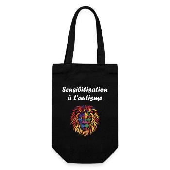 sensibilisation a l'autisme autiste - Sac à bouteille - noir - Devant