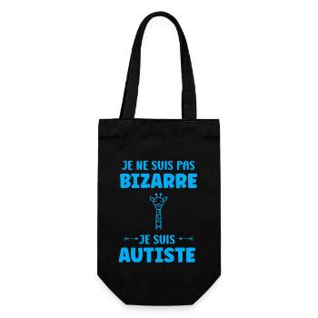 sensibilisation à l'autisme autiste - Sac à bouteille - noir - Devant