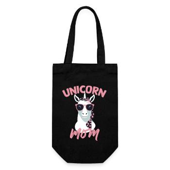 Licorne Maman Licornes Élégantes Femme Aimante - Sac à bouteille - noir - Devant